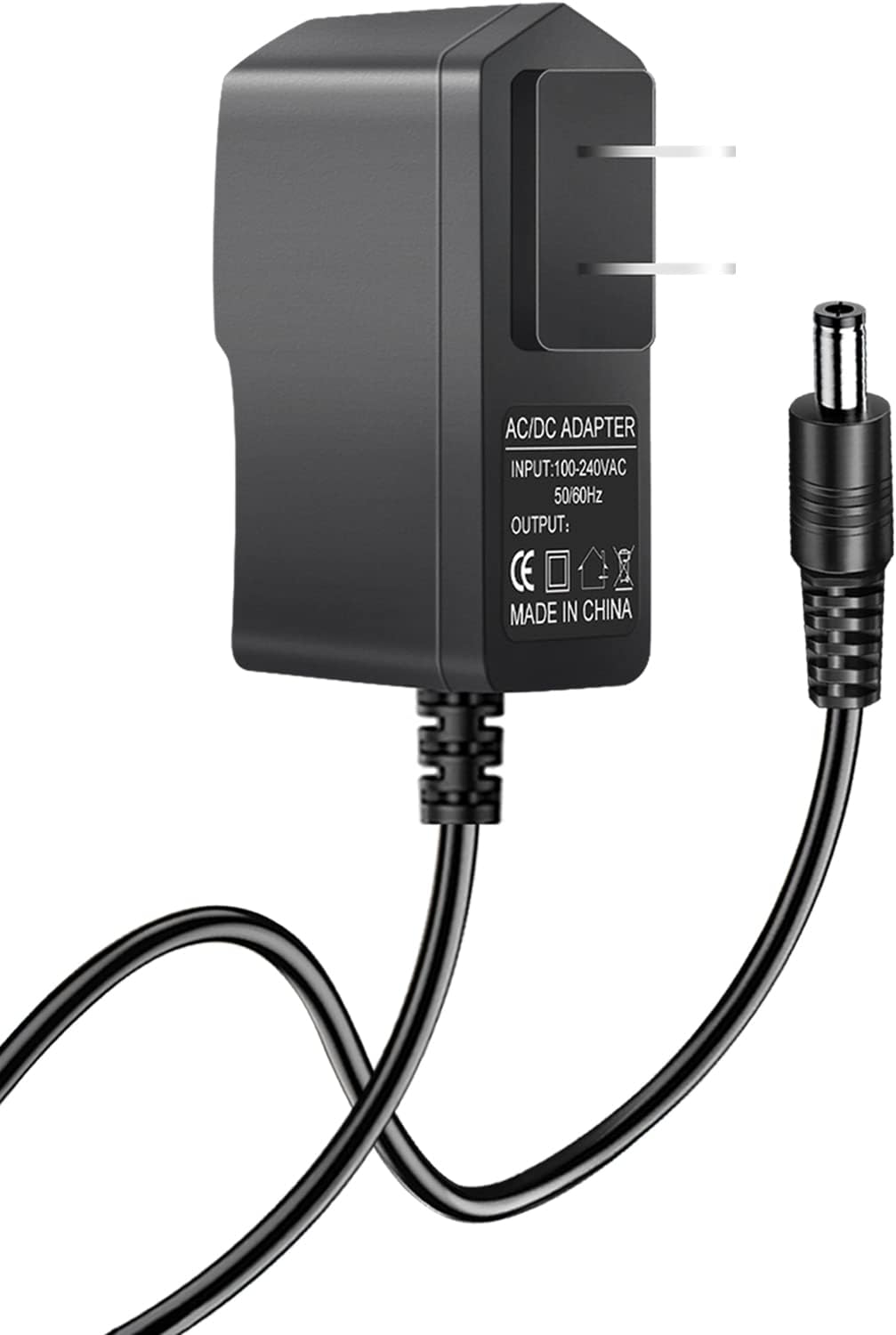 WindSwallow 9V Power Adapter for Casio Keyboard AD-5 AD-5MU AD-5MR WK-110 WK-200 LK-43 LK-100 LK-220 CTK-496 CTK-573 CTK-700 CTK-710 CTK-720 CTK-2100 MA150 and More (8.2ft Power Supply Cord)