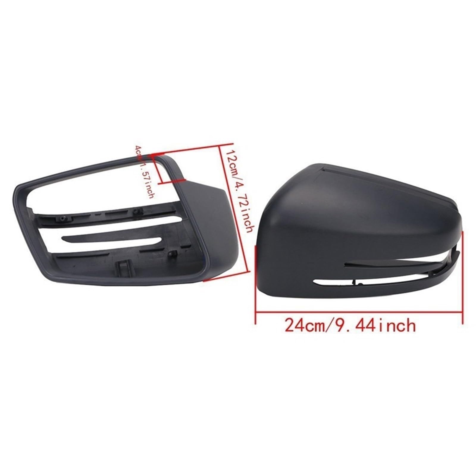 Specchietto retrovisore dell'automobile Per Mercedes Per Benz W204 C207 W212 W221 W164 C218 Accessori per auto Specchietto retrovisore Coperchio specchietto laterale Custodia(2)