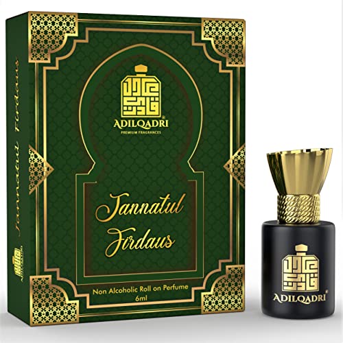 Image of AdilQadri Jannatul Firdous Attar | Herbal, Woody & Traditional Scent | Unisex Non-Alcoholic Roll-On | Long Lasting Attar - 6 ML