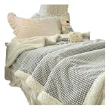 RDYBGBD Wohndecke Neue Modische All-Match-multifunktionsdecke Aus Samt-grau-70 * 100cm