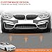 Car Front Spoiler Compatible with BMW 3 Series F80 M3 F82 F83 M4 2015-2020,2pcs F80 F82 F83 Front Bumper Lip Splitter Air Dam CS Style,Carbon Fiber