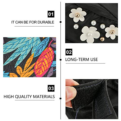 Amosfun Chapéu de sol preto para uso ao ar livre dobrável com proteção solar e aba larga chapéu de s