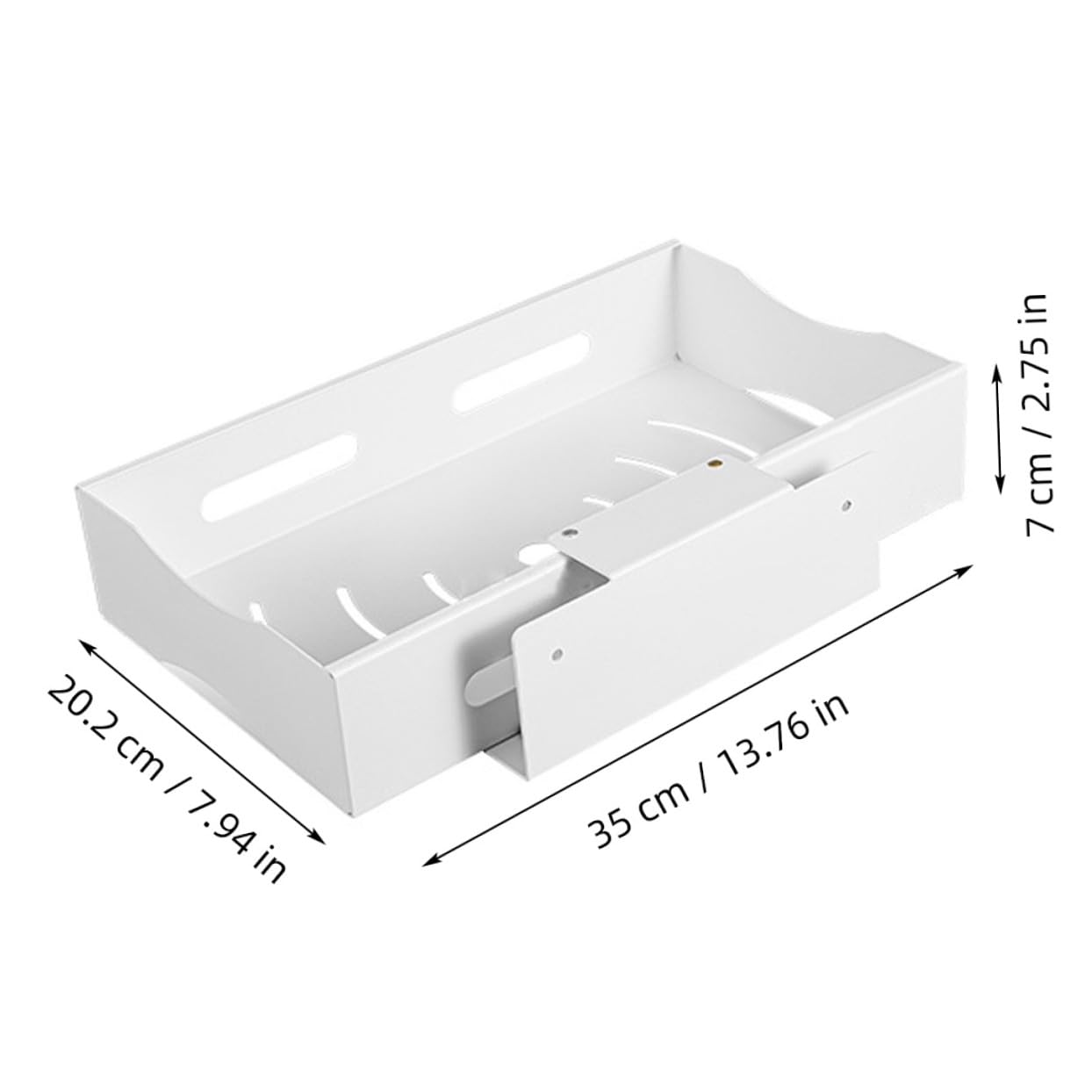 Alipis Scaffale Portaoggetti in Acciaio Inossidabile - Cassetto Scorrevole per Cucina Organizer Espandibile per Mobiletto Sottolavello Facile da Usare