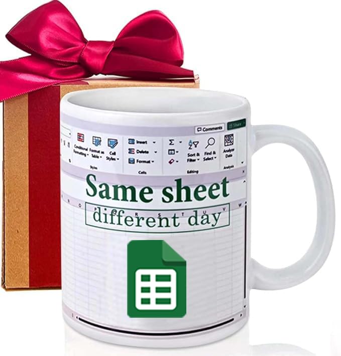 Accountant Gifts for Women Man, Freak in The Sheets Mug, Accountant Mug Gifts, Funny Spreadheet Mug Gifts for Coworkers Accounting CPA CFO Boss Friends Student-165 (day)