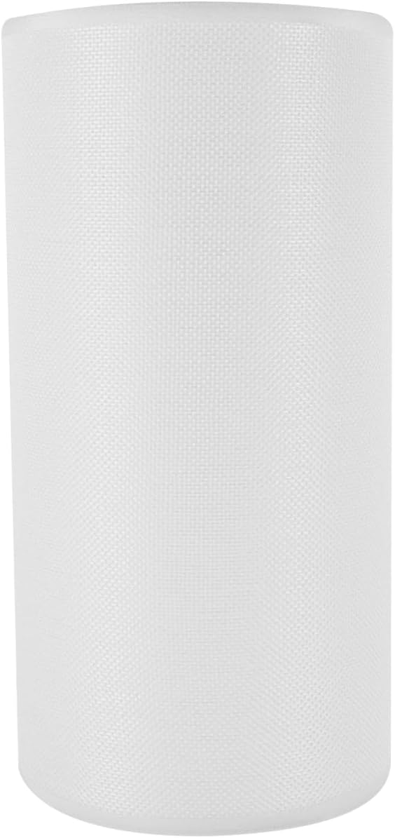 Artibetter Drum Cylinder Lamp Shade, Linen Lamp Shade Spider Construction Replacement Pendant Light Covers for Chandeliers Floor Light Table White