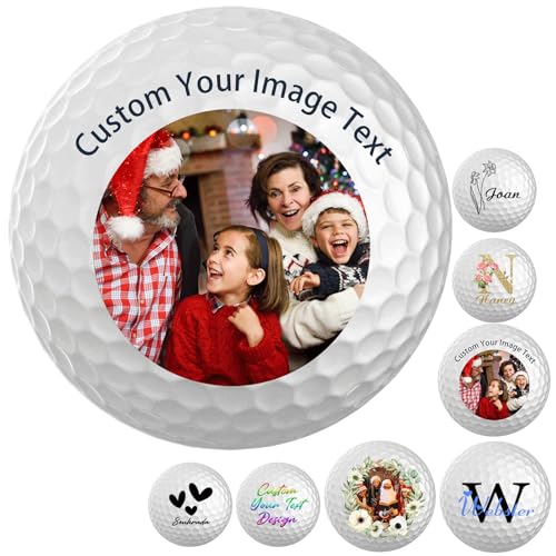 ShAxzHen Custom Golf Balls Personalized Golf Ball with Picture Logo Name for Men Women Customized