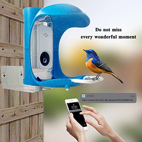 Smart Bird Feeder With Camera, App Notification, Ai Recognition And Automatic Bird Sensing, Outdoor Wild Bird Feeder That Can Identify Most Birds, Bird House Bird Feeder With Built-In Microphone #TOP2