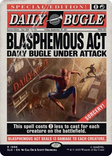 Magic the Gathering Secret Lair x Marvel's Spider-Man: Daily Bugle