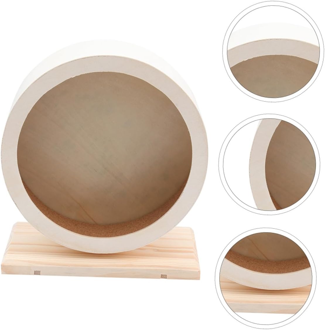 Wooden Silent Hamster Running Wheel Large Small Pet Sports for Chinchillas Guinea Pigs Gerbils Exercise and Mental Well-Being