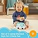 Fisher-Price S'more Fun Camping Gift Set, 3 outdoor-themed baby toys and teether for infants ages 3 months and up