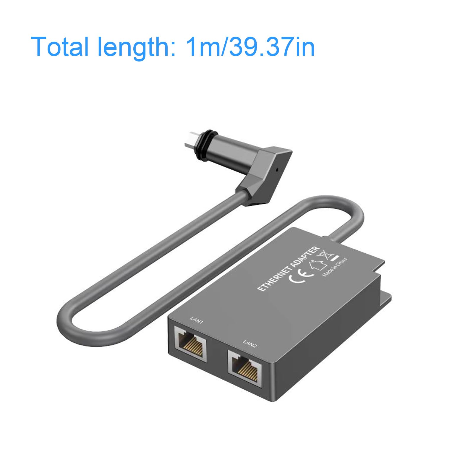 Adaptador Ethernet de 2 puertos, cable de Internet por satélite, red externa para Gen 2 a RJ45, accesorios de red de velocidad rápida, adaptador Ethernet