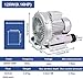High-Pressure Vortex Blower Vacuum Pump 220V for Air Blowing & Sewage Aeration, 110V 120W 0.16HP Industrial Tool for Efficient Waste Management