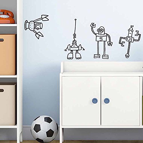 chispum Stickers muraux sticker mural mural Film Robot