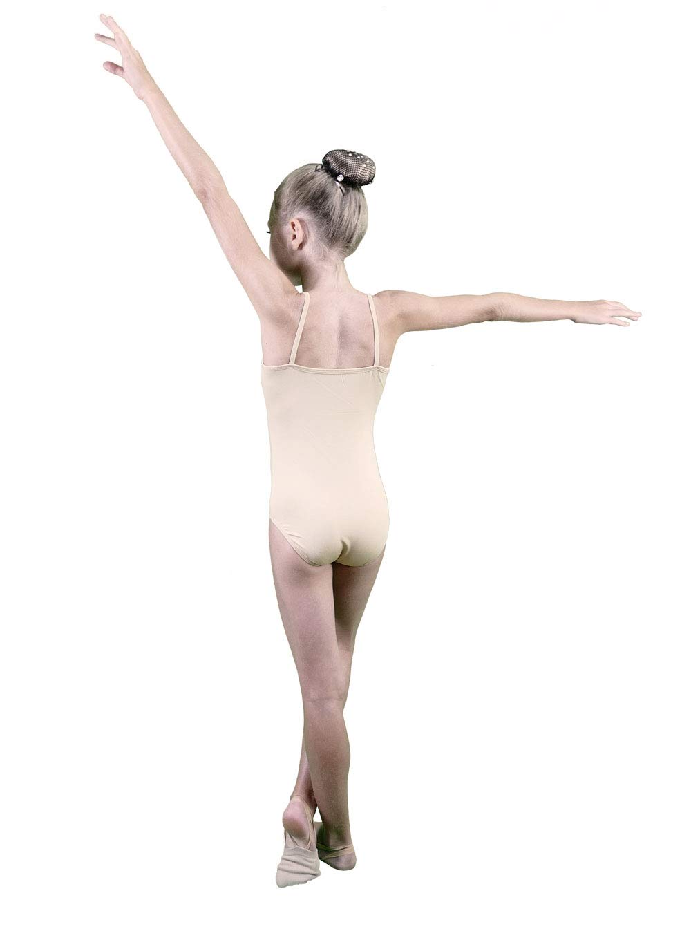 Body Danza Classica Bambina Con Strass - Senza Maniche, Rete, Per Ginnastica E Ballo - Foto 6