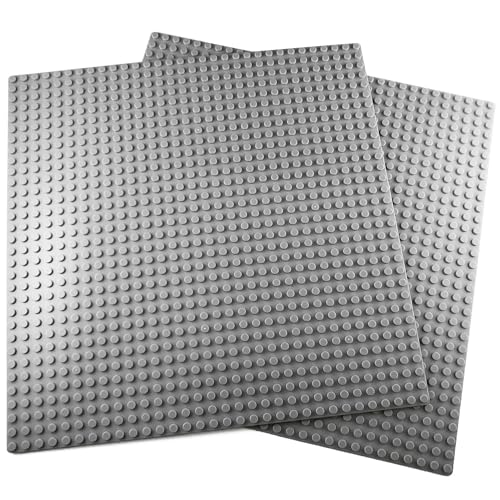 Apostrophe Games Building Blocks Base Plates Compatible with All Major Brands – 2 Pack, 10-1/16