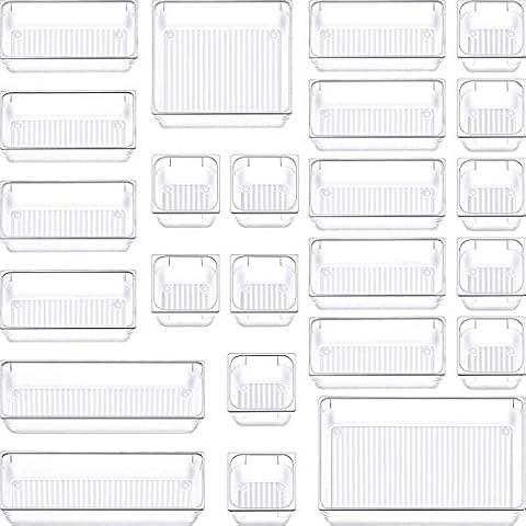 SIUNDAM 24 Stücke Schubladen Ordnungssystem Cover