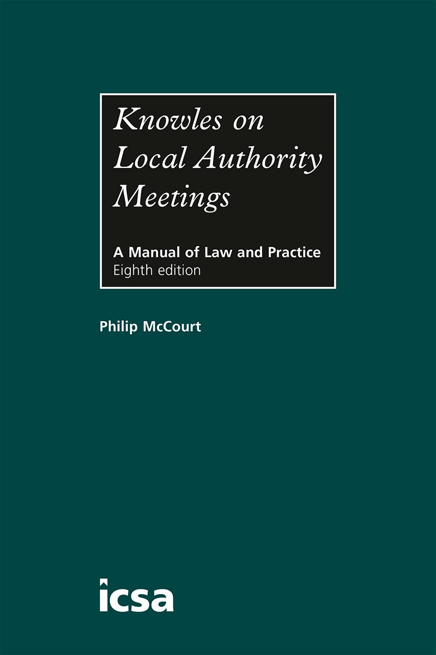 Knowles on Local Authority Meetings by Phillip McCourt (Hardcover, 2016)