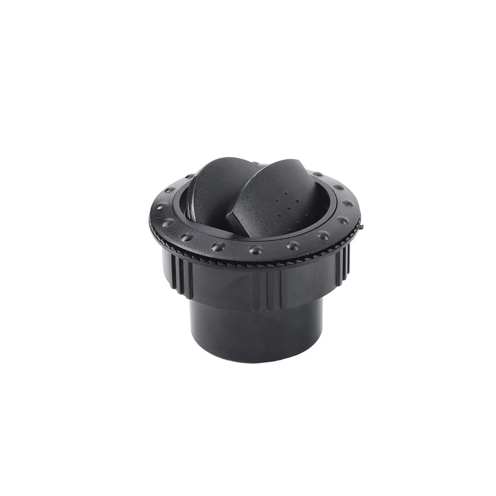 A/C Outlet Air Conditioning Vent For Bus RV Camper ATV A/C Rotatable Air Vent Outlet Round Air Conditioning Vent Car Air Conditioner Outlet(Black)