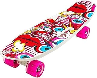 Colorful Mixed Shapes Pink Skate Board - 213