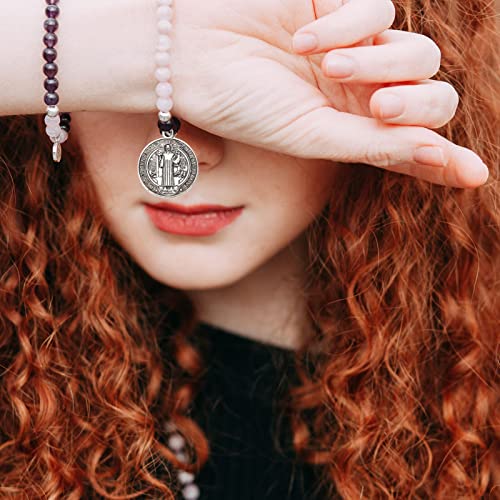 Medalla San Benito 12 Piezas Rosario Joyería DIY