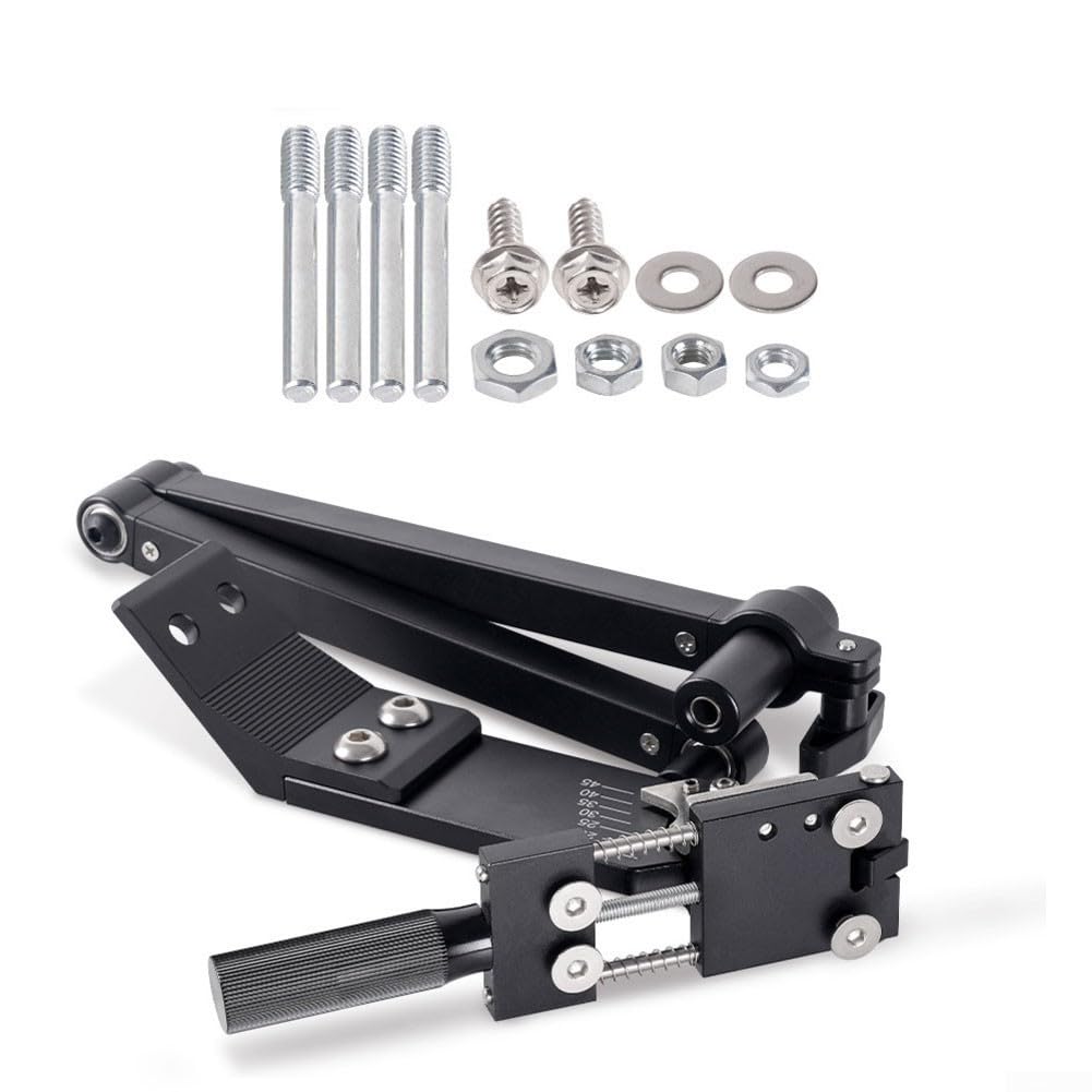 Kit de herramientas de afilado y equilibrador de cortacésped, balanceador de pared de metal con mango de 25 mm para ajuste de 15-45 grados (B)