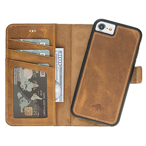 Burkley Case Carson Premium Genuine Leather Magnetic Detachable