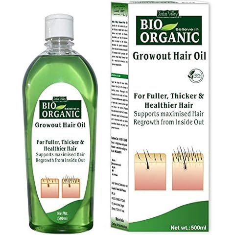 Indus Valley 500ml BIO Organic Hair Loss Regrowth Stop Hair Fall Oil Cover