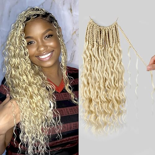 Goddess Box Braids Crochet Hair Protein Fiber Close to Human Hair 14 inch