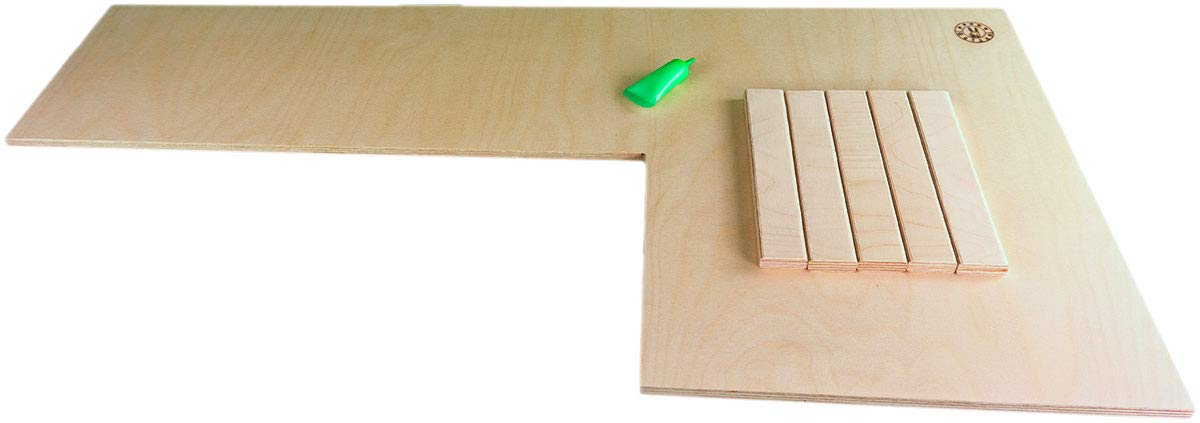 Getzoo Rennbahn (96x47x21cm) XXL I Vielseitig Nutzbar I Natürlich und Unbehandelt I Großzügige Dimensionen I Flexibilität durch Anpassungsfähigkeit (Rechts)