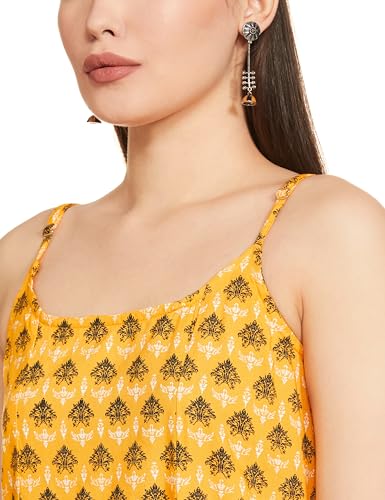 Image of Amazon Brand - Myx Women's Cotton A-Line Regular Kurta (Available in Plus Sizes)
