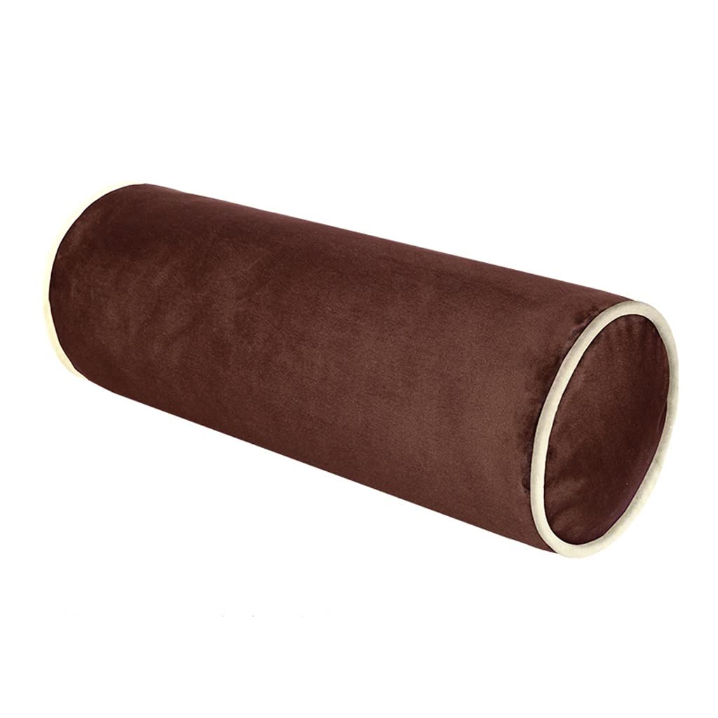 Coussin rond 45x15cm pour canapé bois confort lombaire chanvre G