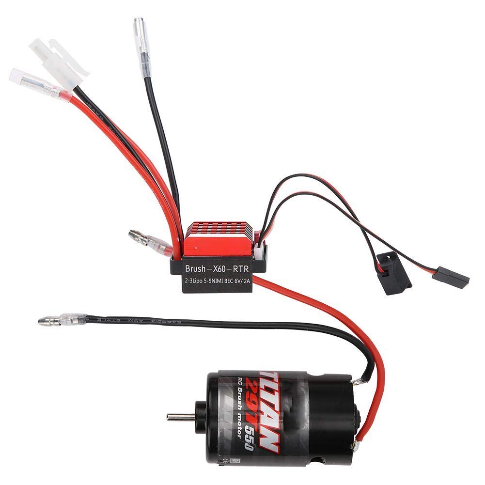 1:10 RC Modelo de coche Universal 550 Motor cepillado con 360A Escalada de dos vías ESC cepillado(29T) Electricmotor Accesorios Para Maquetas De Electricmotor Accesorios Para Maquetas De Barcos