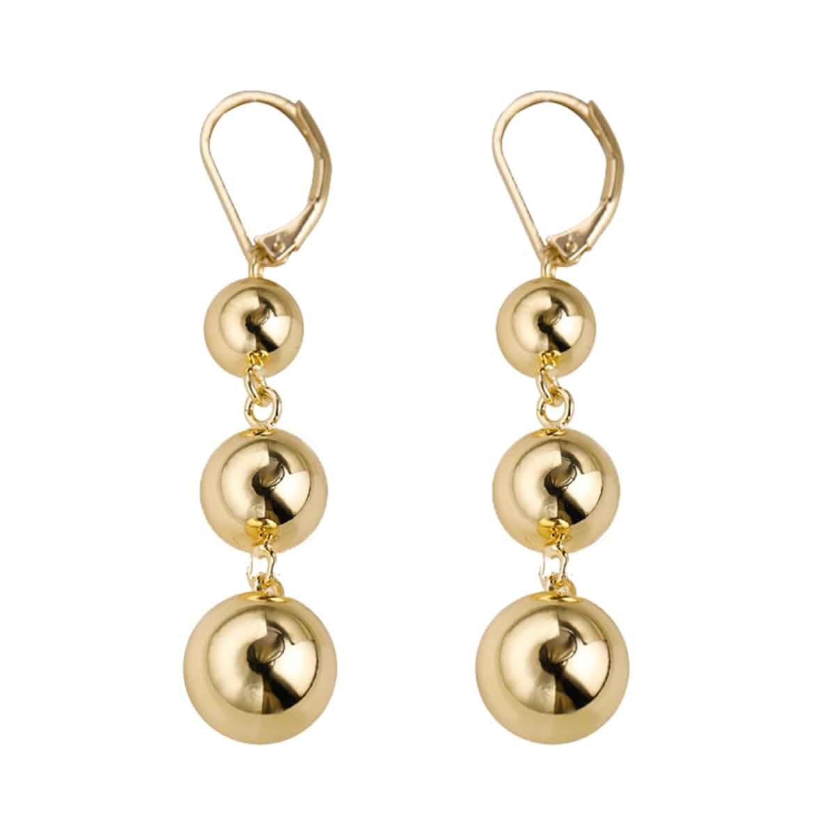 WASAIE Ball Beads Drop Dangle Hoop Earrings for Women,Trendy Statement Dangling Jewelry Earrings For Formal Party Prom Wed...