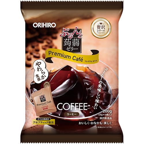 Amazon.co.jp: ぷるんと蒟蒻ゼリー プレミアムカフェ【38個入