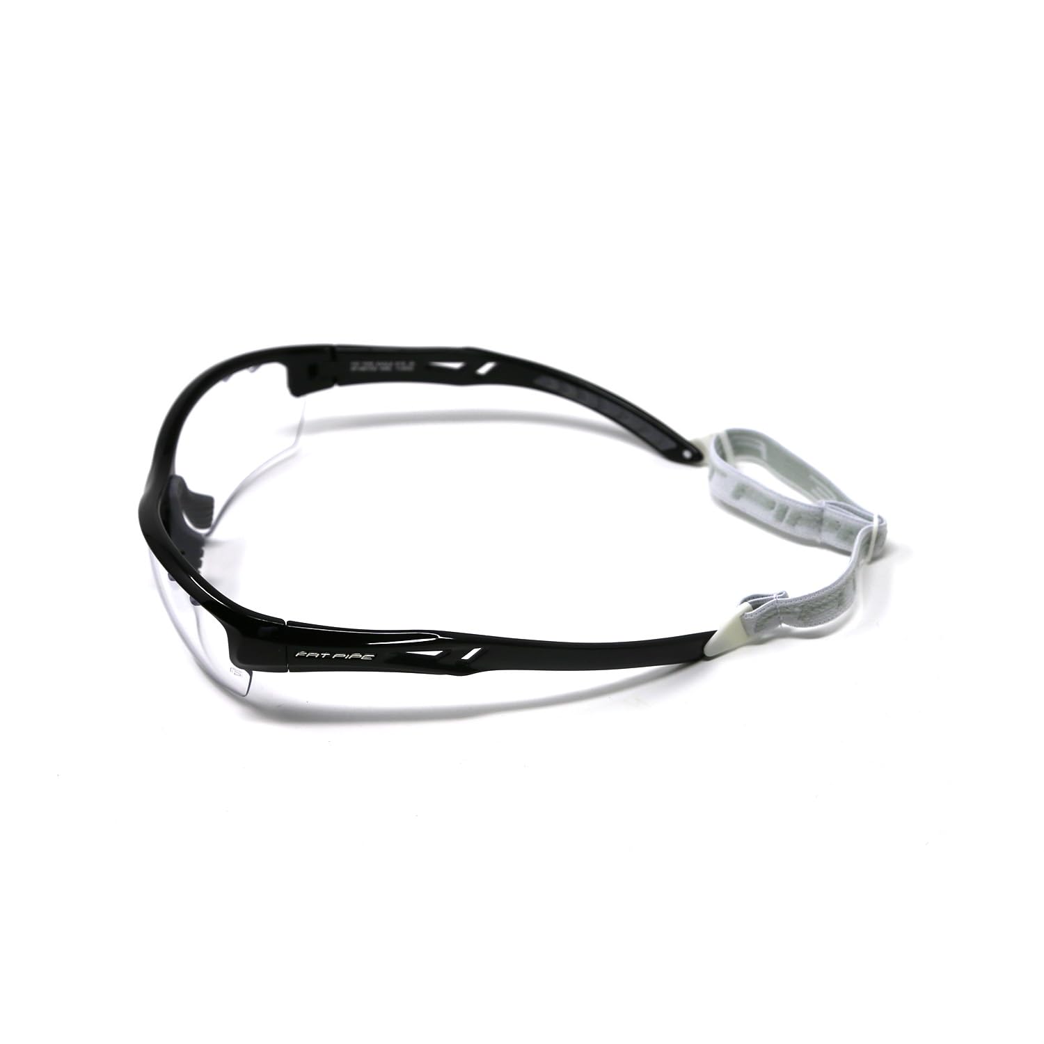 FAT PIPE Lunettes de protection Floorball & Unihockey Eagle Eye Junior - Couleur : noir/gris - Avec certificat IFF pour une qualité contrôlée