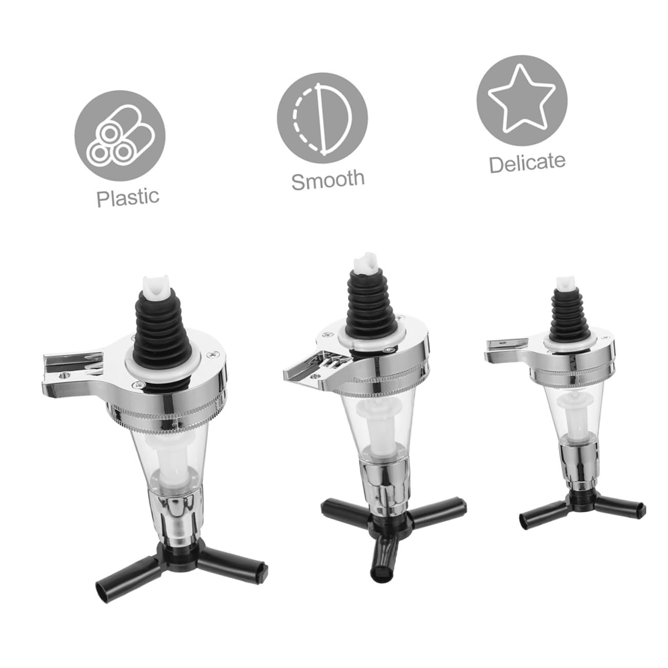 SOIMISS 3 Piezas Dispensador de Licor Montado Pared Bomba Dosificadora para Bebidas Ahorro Espacio y Control de Porciones para Bares y Cocinas