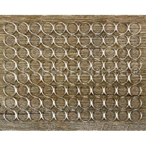 CleverDelights 50 Pack Clear Glass Tiles Cover