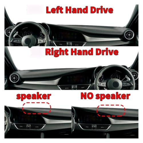 Tapis de tableau de bord pour Alfa Romeo Giulia 952 2017-2022 protection pare-soleil