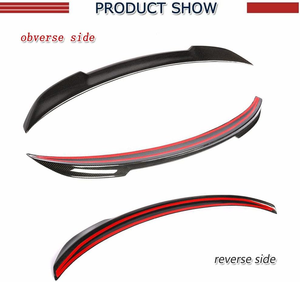 F82 M4 Carbon Fiber Trunk Spoiler fits for BMW F82 M4 Coupe 2015-2018 Rear Trunk Lip Spoiler Wing