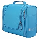 ProEquipe Deluxe Travel Kit Organizer W/Hanger Hook Bathroom Storage Cosmetic Bag Toiletry Bag Water
