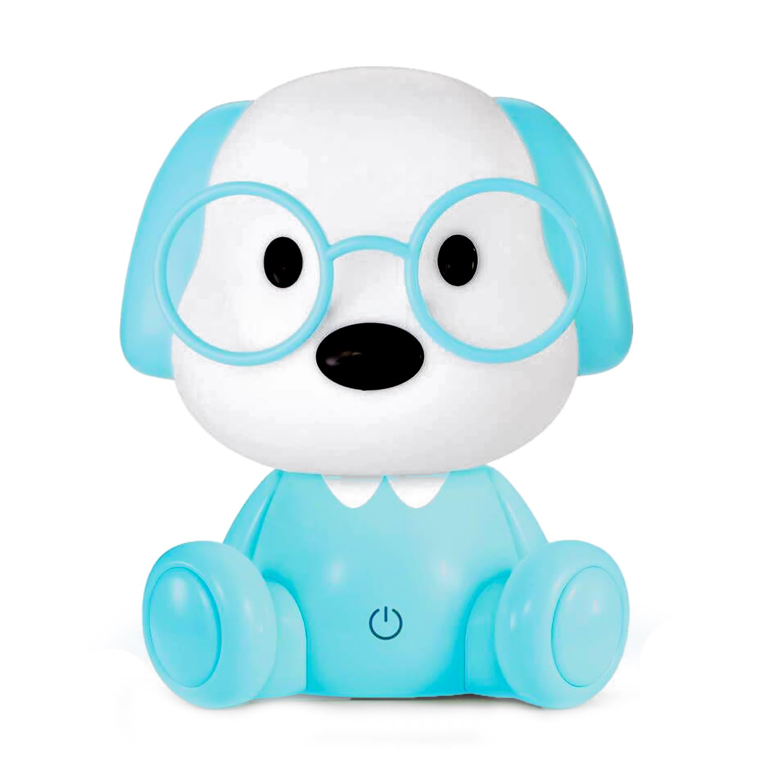 LÁMPARA LED SOBREMESA PERRO AZUL, ALIMENTACIÓN USB_18X15X20CM, ABS+PP