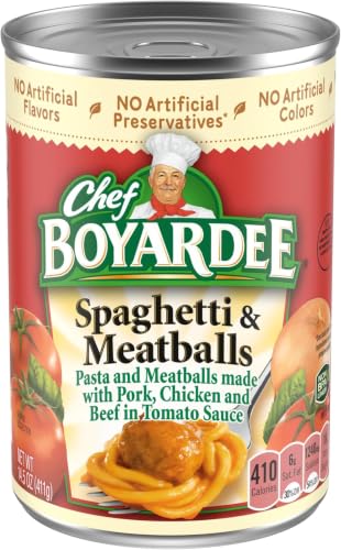Chef Boyardee Spaghetti and Meatballs, 14.5 oz (Pack of 6)