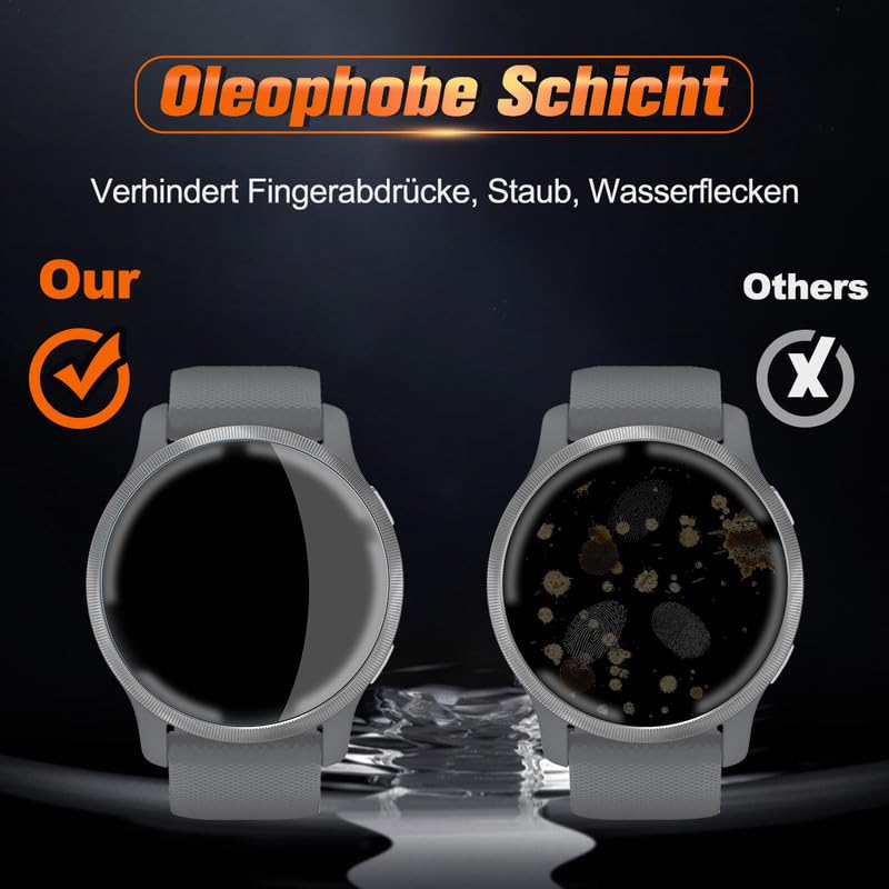 2x Schutzfolie Für Garmin Venu Sq 2 - TPU Displayschutz Kratzfest