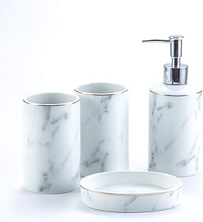 Amazon Co Uk Marble Bathroom Accessories