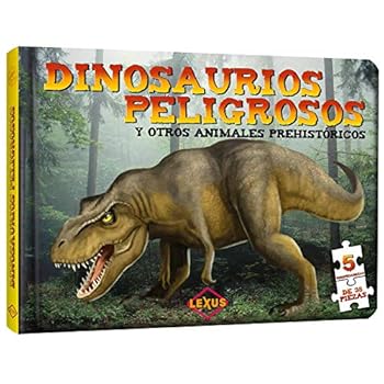 Hardcover Dinosaurios preligrosos y otros animales prehistóricos [Spanish] Book