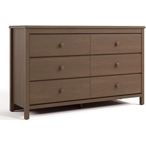 Storkcraft Alpine 6-Drawer Dresser, Hazelnut