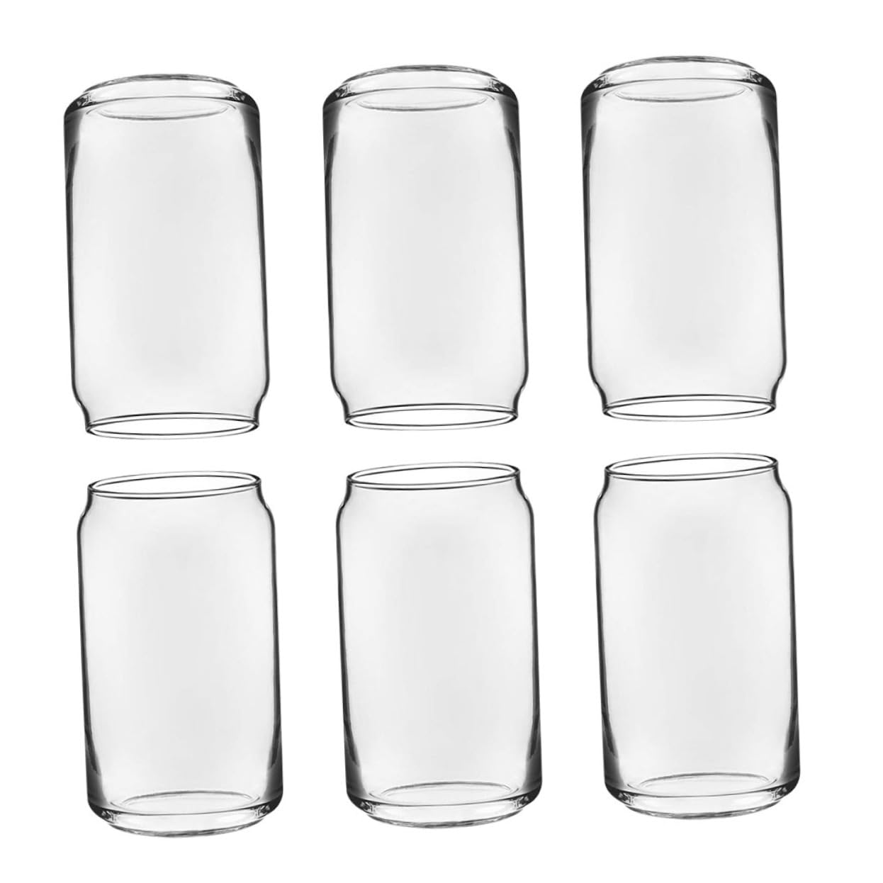 MOLUCKFU 6pcs Glass Water Cup Wine Espresso Martini Glasses Pilsner Beer Glasses Shampain Glasses Clear Espresso Cups Espresso Mug Drinking Glasses Bar Cup Supplies Transparent re-usable