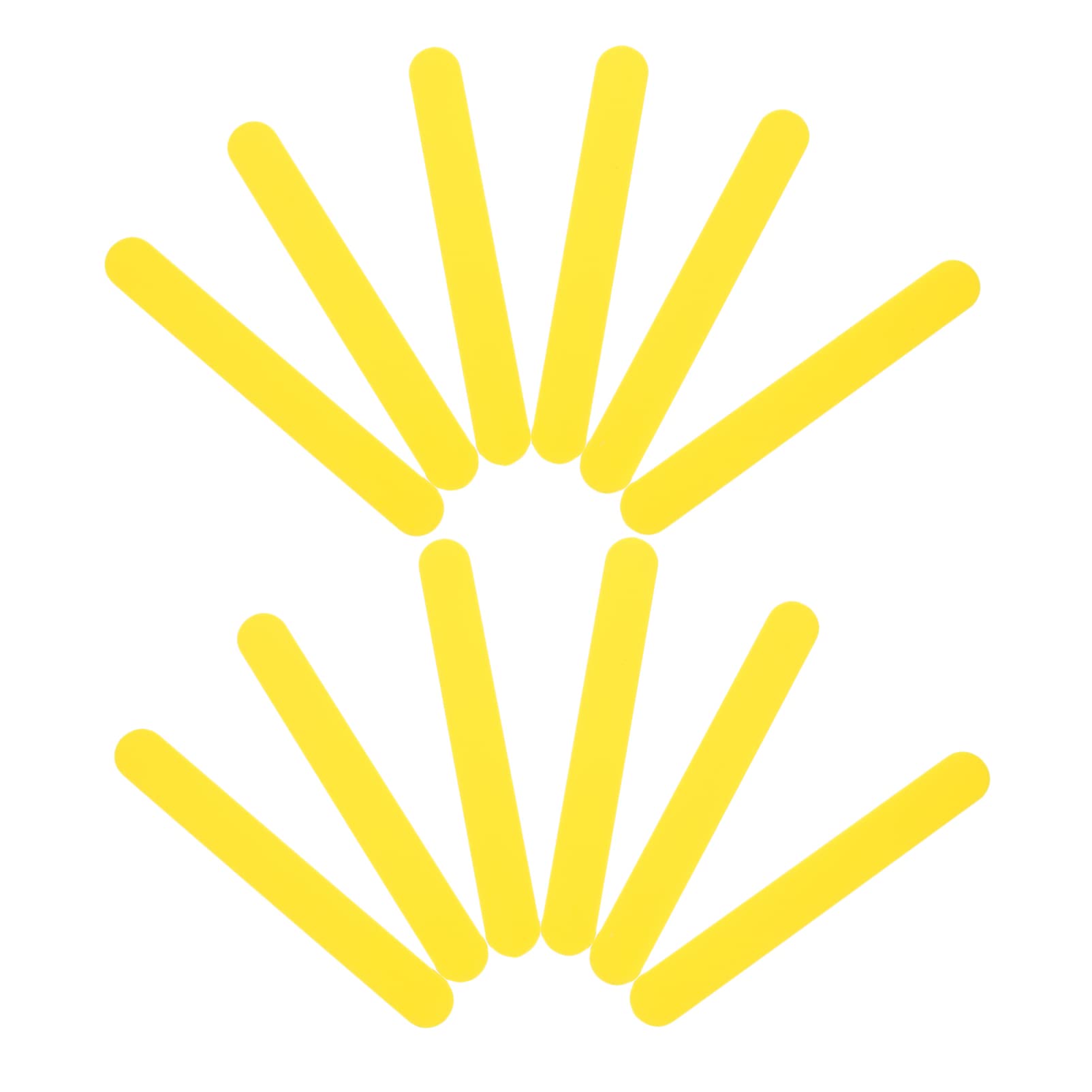 HOMOCONO 25pcs Spatula for Clinic Paint Stir Sticks Stirring Stirring Sticks Ice Cream Sticks Depressors Yellow Pp