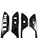 x xotic tech for Civic 10th Gen Window Control Panel Door Armrest Cover Door Lock Switch Trim for Honda Civic 2021 2020 2019 2018 2017 2016-Carbon Fiber Grain