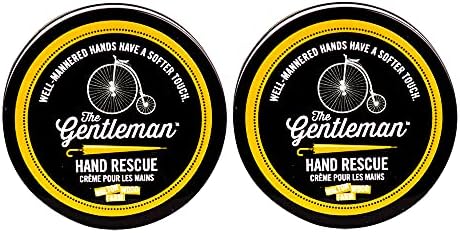 Walton Wood Farm Men's Hand Rescue 2 Pack (The Gentleman) Citrus & Musk Scent Vegan-Friendly and Paraben Free 4 oz